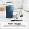 image:imageMarthaStewart ElectricCoffee amp Spice GrinderDual 25oz RemovableBowls StorageLidsStainless Steel BladesOne Touch Pulse Control2in1CompactBeans amp Spices Herbsamp Nuts Linen CreamIndigo Blue